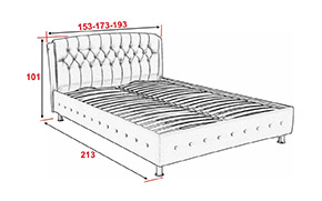 Ліжко Монсерат з механізмом (металевий каркас) - Фото_2