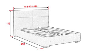 Кровать АМ35 КР с механизмом (металлический каркас) - Фото_1