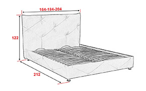 Кровать АМ36 КР с механизмом (металлический каркас) - Фото_3