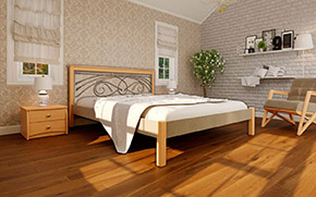 Кровать Модерн ковка комби - Фото