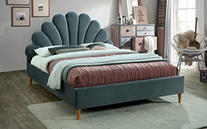 Кровать Santana Velvet grey - Фото