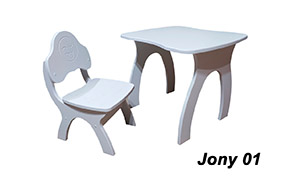 Комплект Jony (стіл + стілець) - Фото