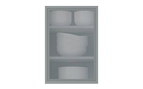 Кухонная секция MoDa Luxe верхняя №11 (стекло) - Фото_1
