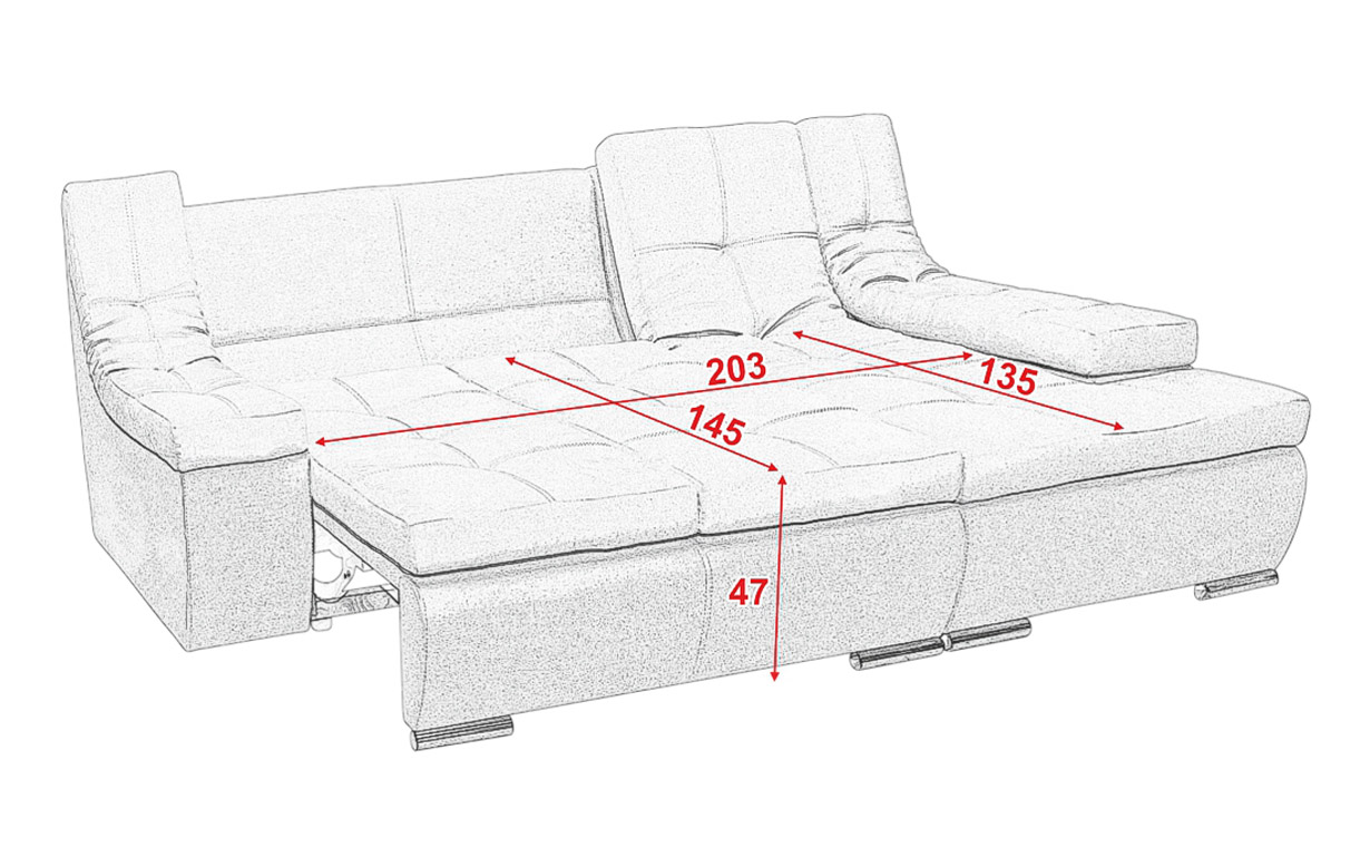 Кутовий диван Арена (підлокітник + алігатор) - Фото_6