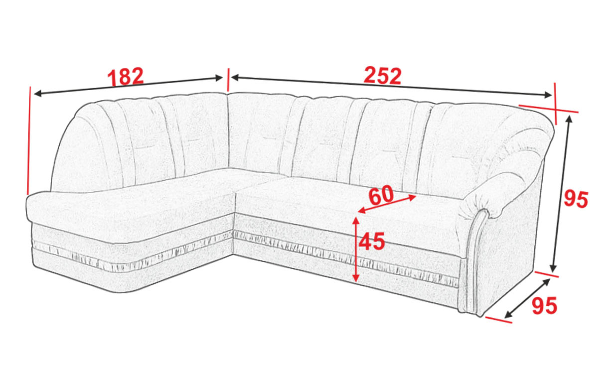 Кутовий диван АМ16 У (1 підлокітник) - Фото_3