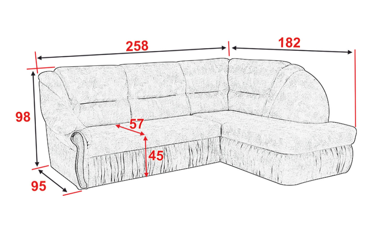 Кутовий диван АМ4 У (1 підлокітник) - Фото_3