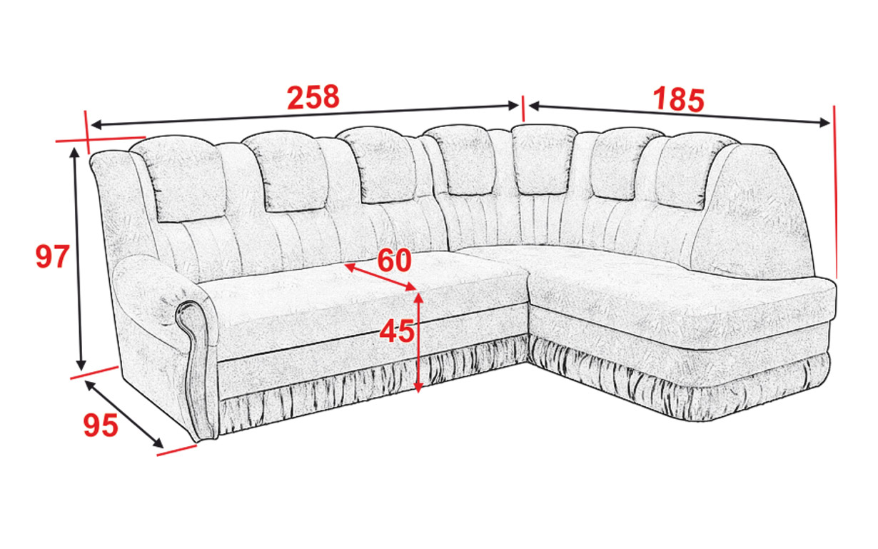 Кутовий диван АМ22 У (1 підлокітник) - Фото_4