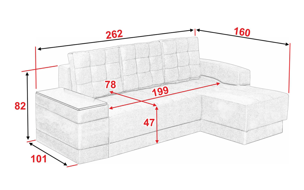Кутовий диван АМ 114 У (ніша) №2 - Фото_2