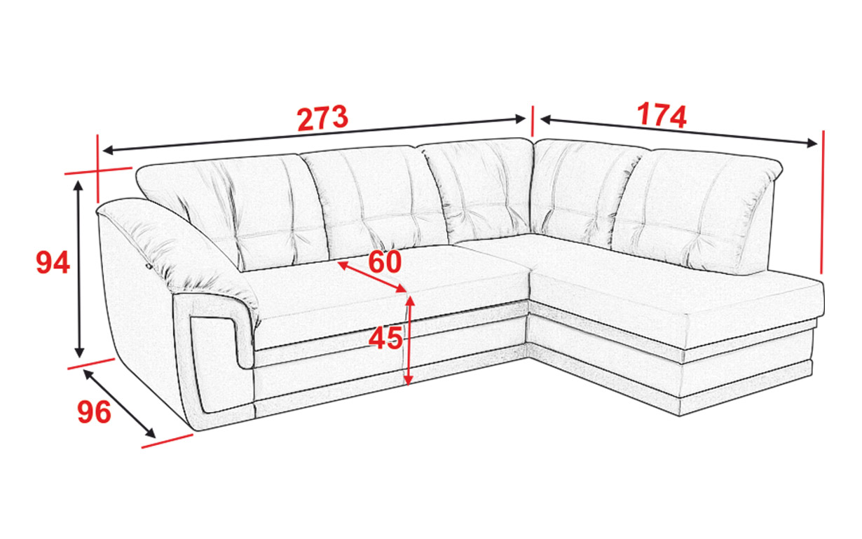 Кутовий диван АМ75 У (1 підлокітник) - Фото_5