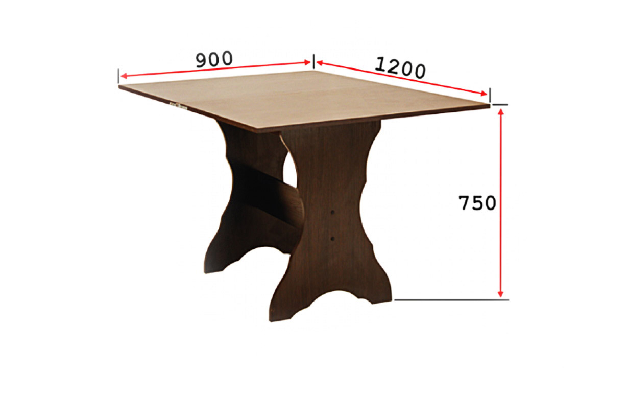 Комплект АМ12 стол (раскладной) + 4 табурета - Фото_3
