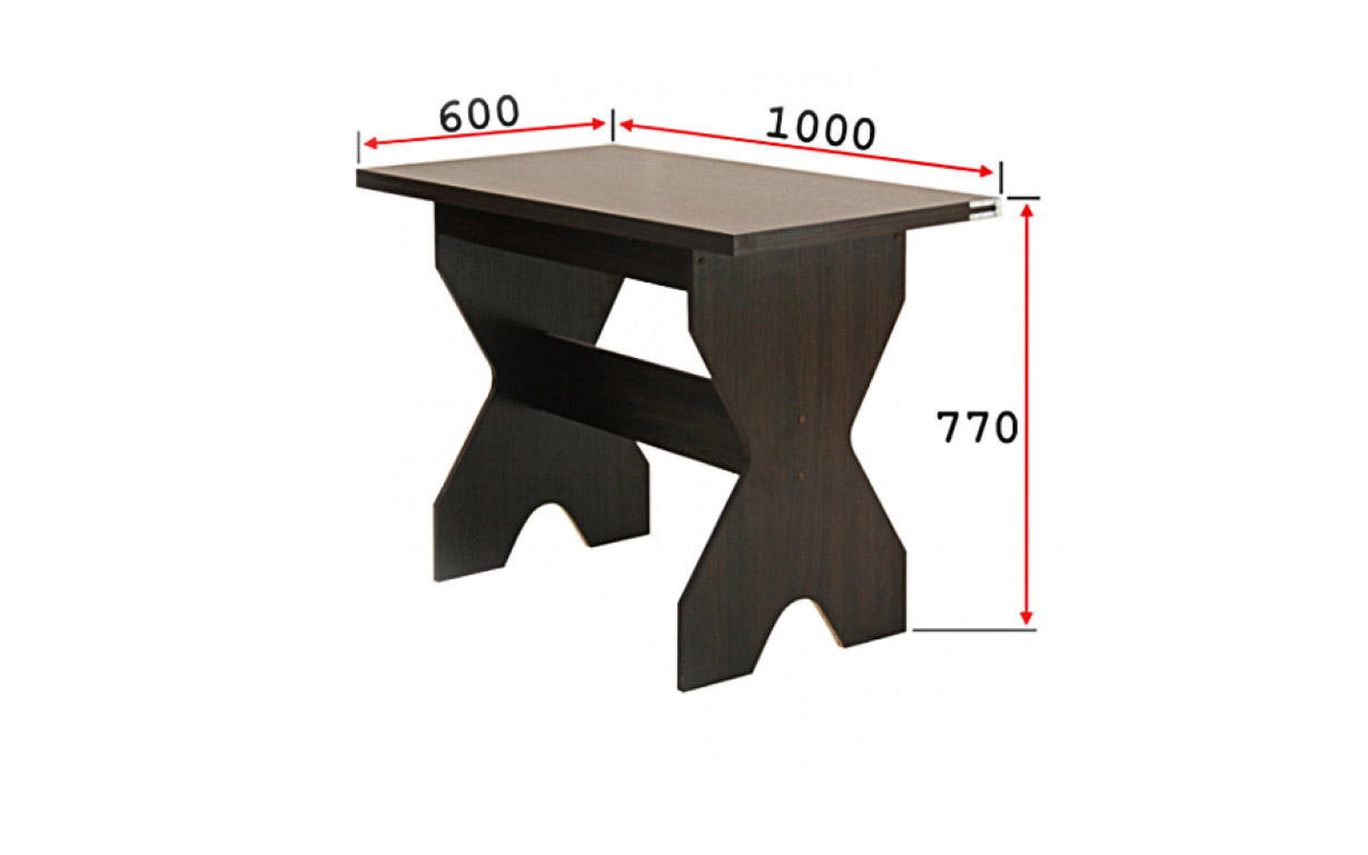 Комплект Титан стіл (розкладний) + 4 табурета - Фото_1