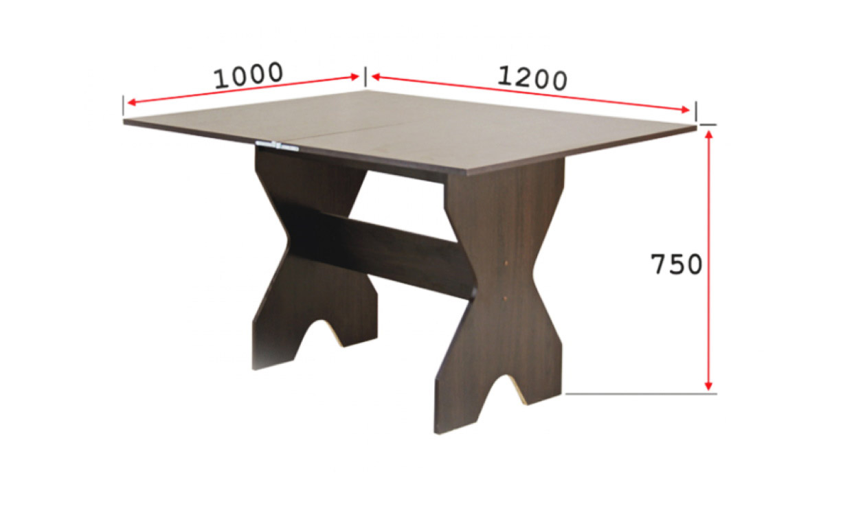 Комплект Титан стол (раскладной) + 4 табурета - Фото_2