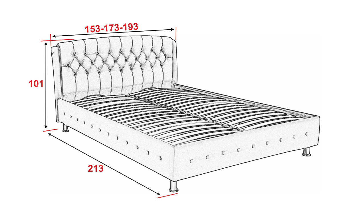 Кровать Монсерат с механизмом (металлический каркас) - Фото_2