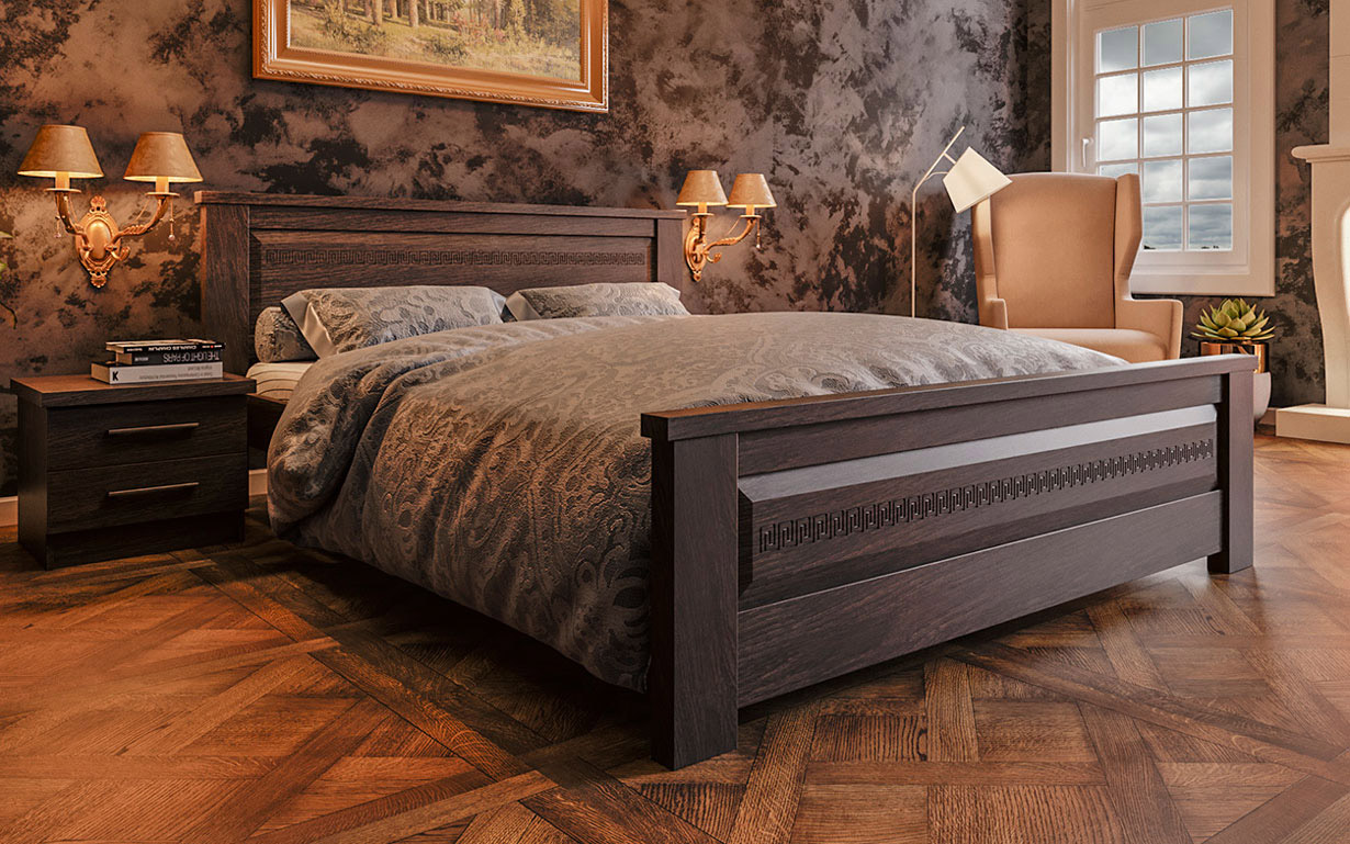 Ліжко Еліт-нью 160х190 см. ЧДК - Фото