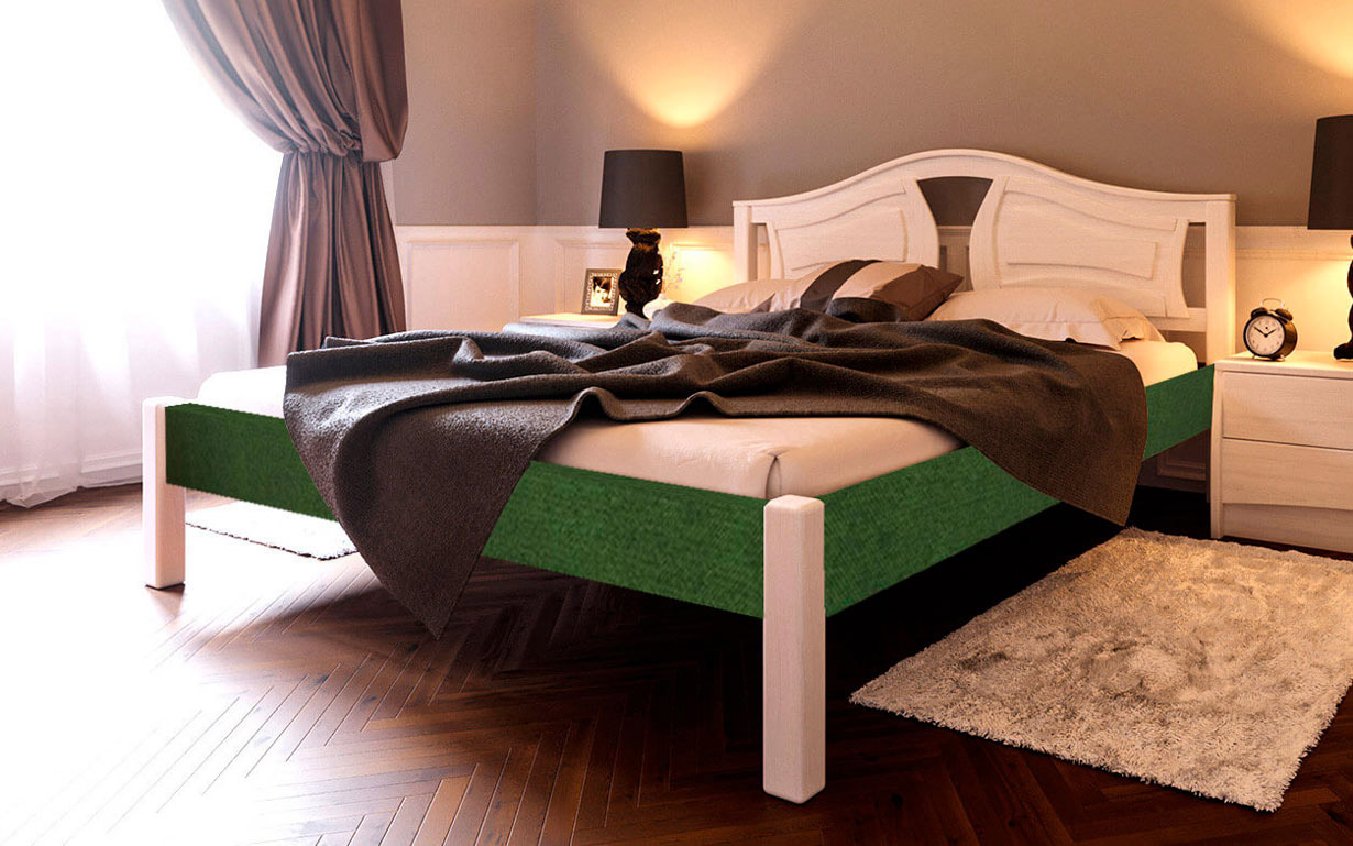 Ліжко Італія дерево комбі 180х200 см. ЧДК - Фото
