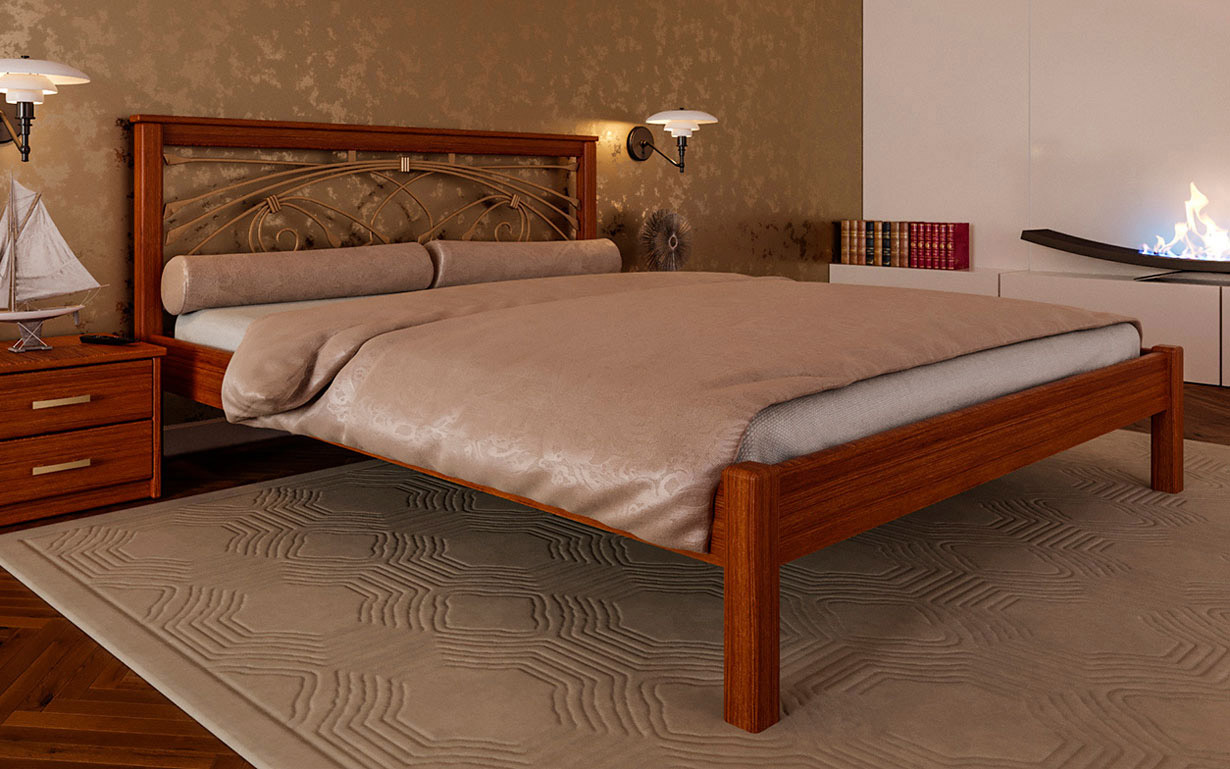 Ліжко Модерн з ковкою - Фото_1