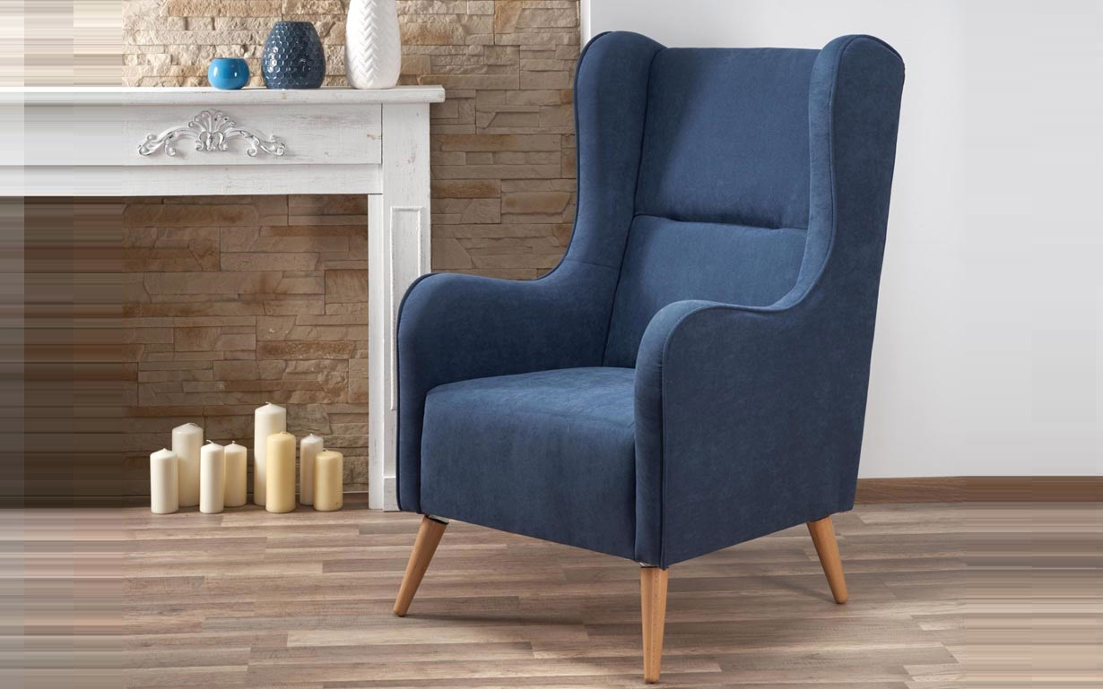 Кресло Chester blue Halmar - Фото