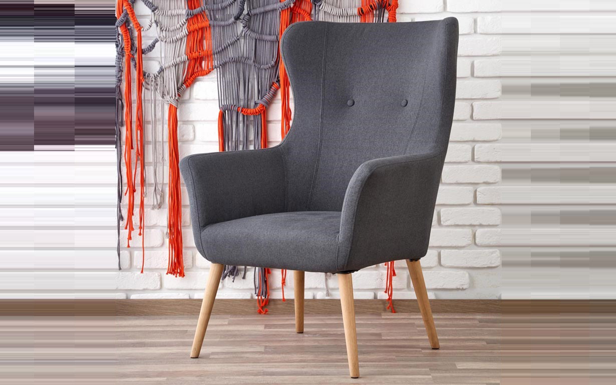 Кресло Cotto dark grey Halmar - Фото
