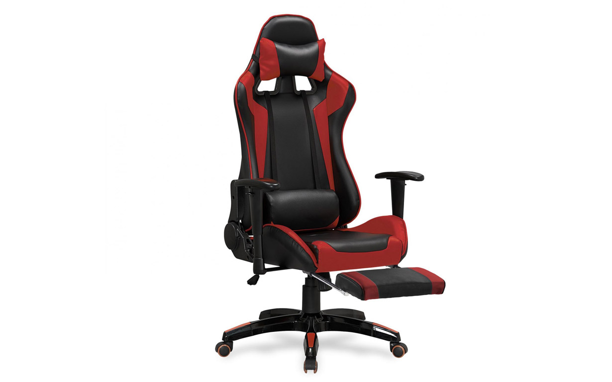 Кресло компьютерное Defender 2 black/red Halmar - Фото