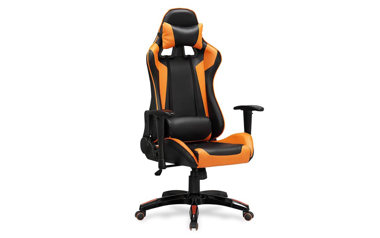 Кресло компьютерное Defender black/orange Halmar - Фото