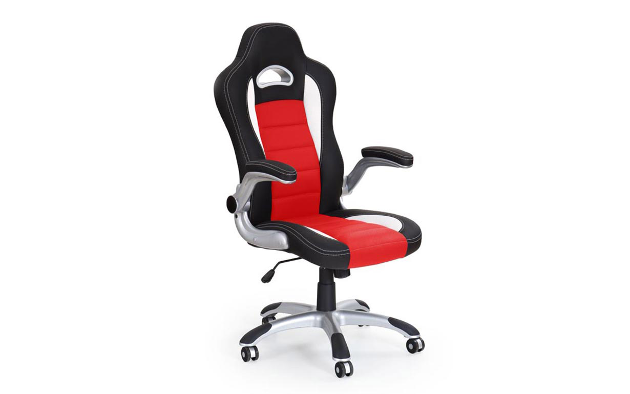 Кресло компьютерное Lotus black/red Halmar - Фото