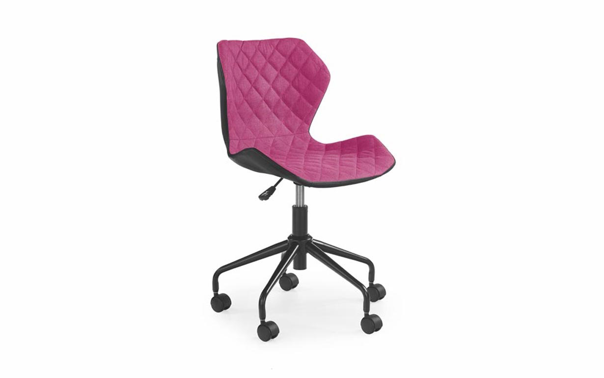 Крісло комп'ютерне Matrix black/pink Halmar - Фото