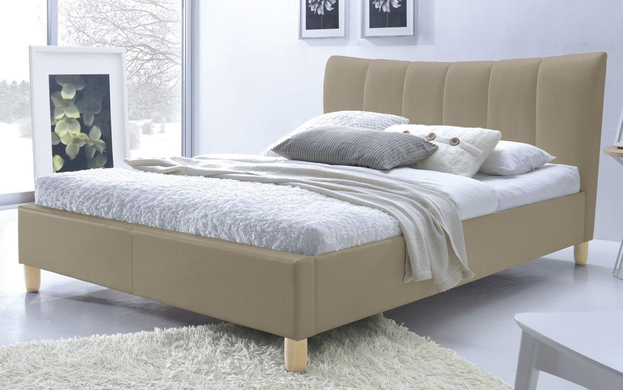 Ліжко Sandy beige 160х200 см. Halmar - Фото