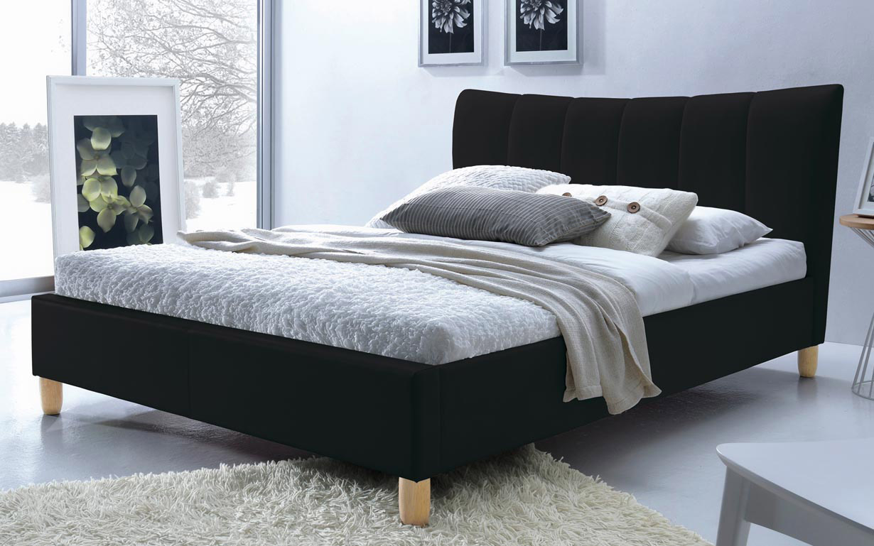 Ліжко Sandy black 160х200 см. Halmar - Фото