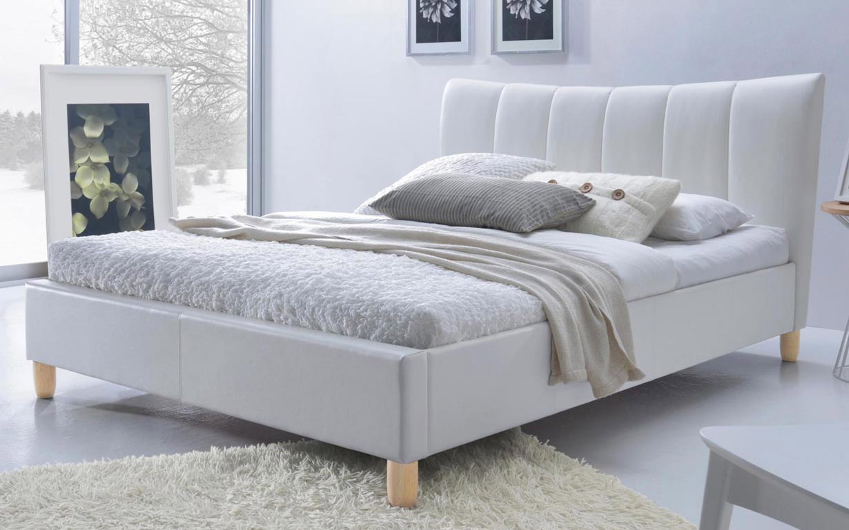 Ліжко Sandy white 160х200 см. Halmar - Фото