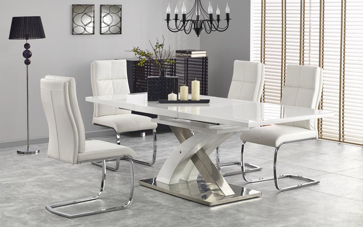 Стол обеденный Sandor-2 white Halmar - Фото