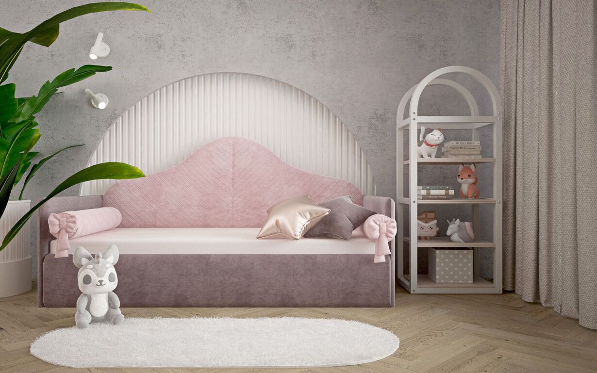 Кровать Эльза комбинированная 90х200 см. Lion - Фото
