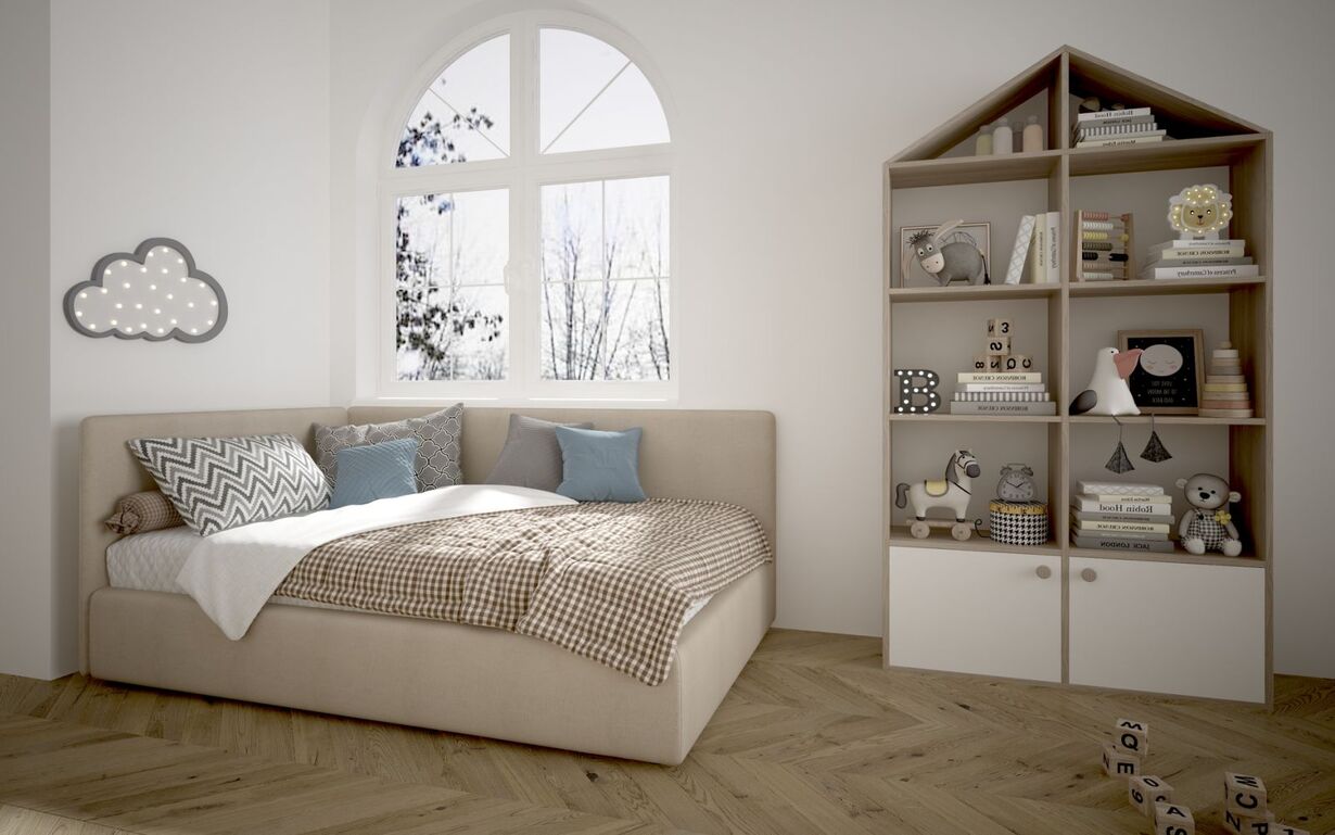 Ліжко Оушен з механізмом 90х190 см. Lion - Фото