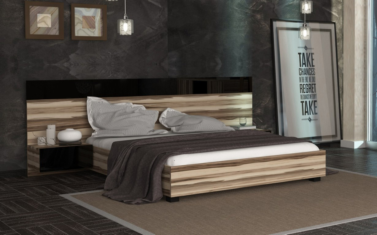 Кровать Соната с тумбами (без каркаса) 160х200 см. МироМарк - Фото