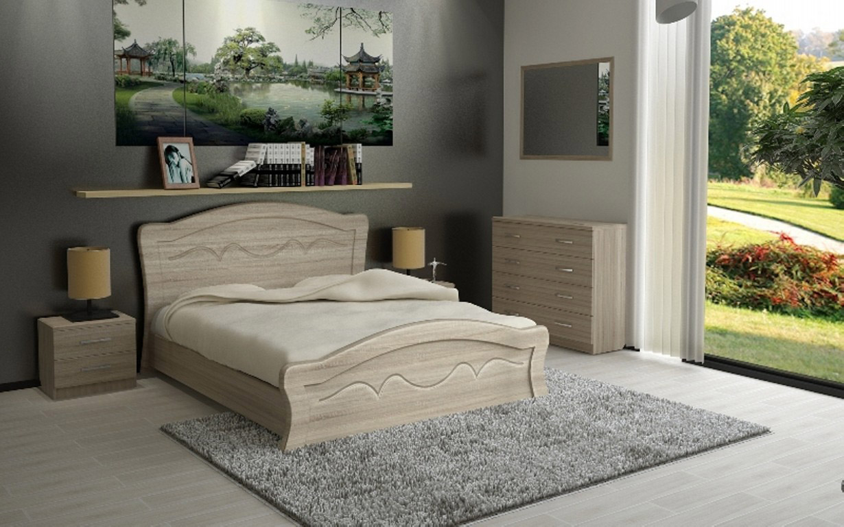 Ліжко Віолетта 180х200 см. Неман - Фото