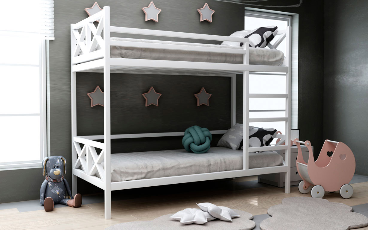 Двох'ярусне ліжко Хатіко 80х190 см. MegaOpt - Фото