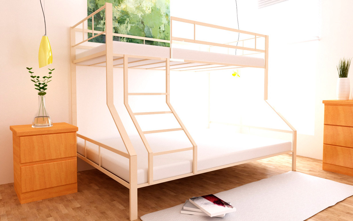 Двухъярусная кровать Тея 80х190-140х190 см. MegaOpt - Фото