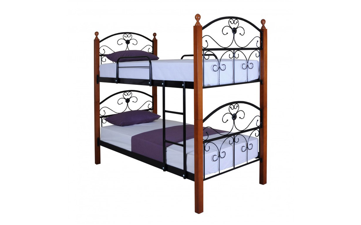 Двухъярусная кровать Патриция Вуд 90х190 см. Melbi - Фото