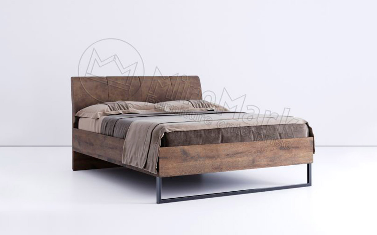 Ліжко Квадро М'яка спинка 160х200 см. МіроМарк - Фото
