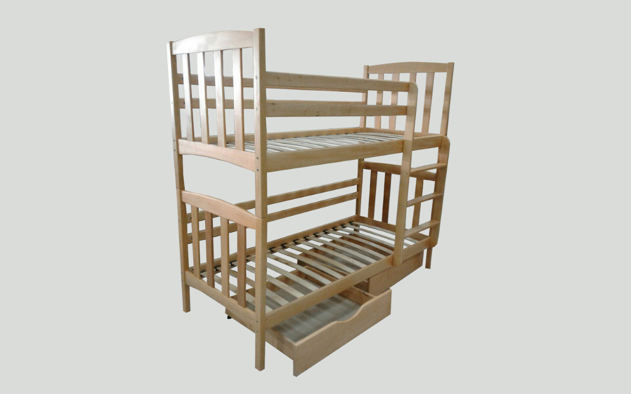Двох'ярусне ліжко Лагуна (без шухляд) 80х200 см. МКС - Фото