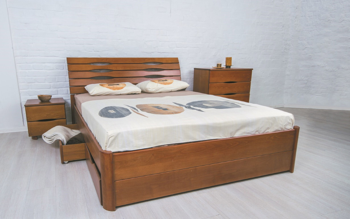 Ліжко Маріта Люкс з шухлядами 160х190 см. Олімп - Фото