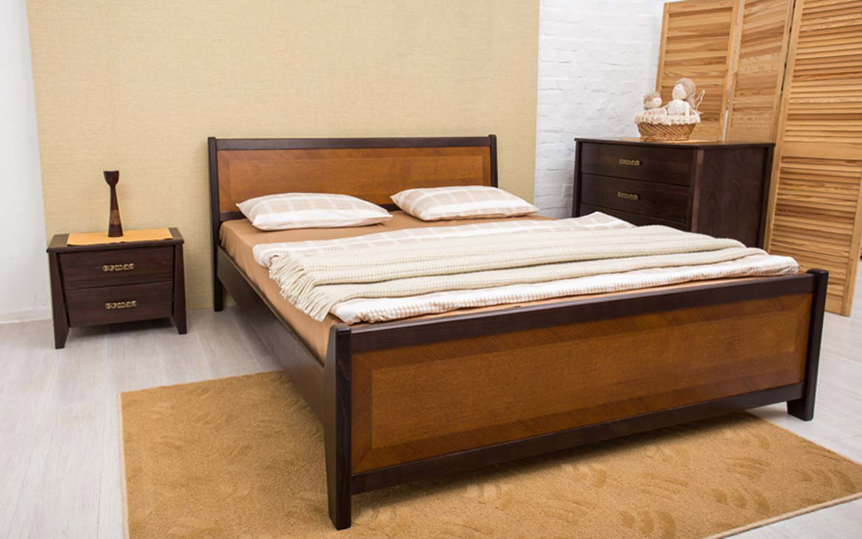 Ліжко Сіті з інтарсієй 120х200 см. Олімп - Фото