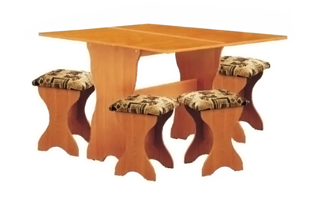 Стол кухонный+4 табурета РТВ мебель - Фото