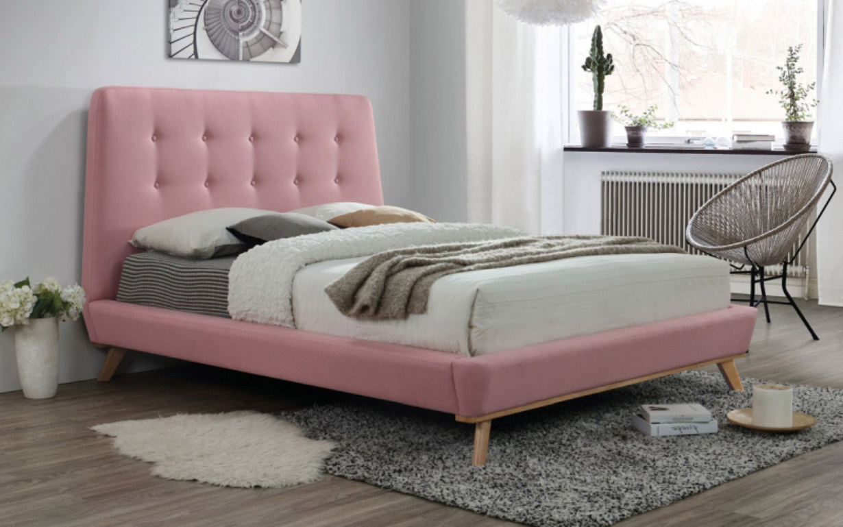 Кровать Dona pink 160х200 см. Signal - Фото