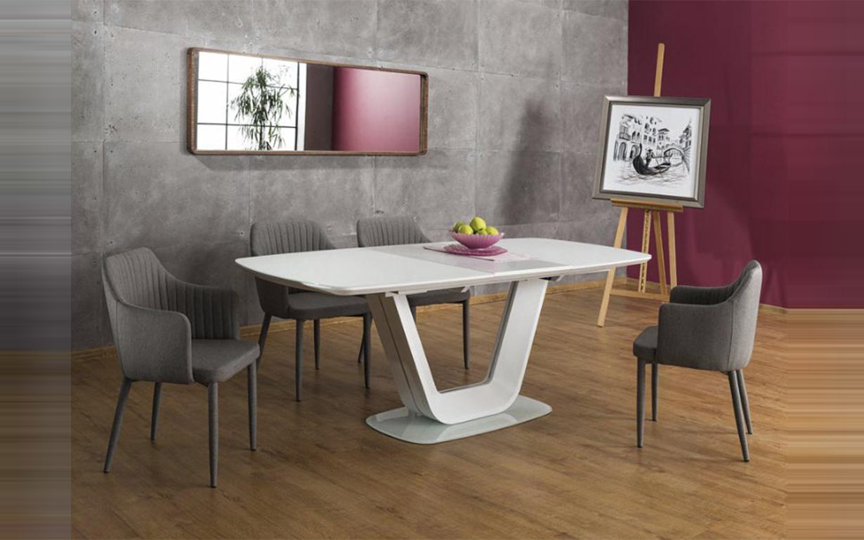 Стол обеденный Armani 90х140 см. white Signal - Фото