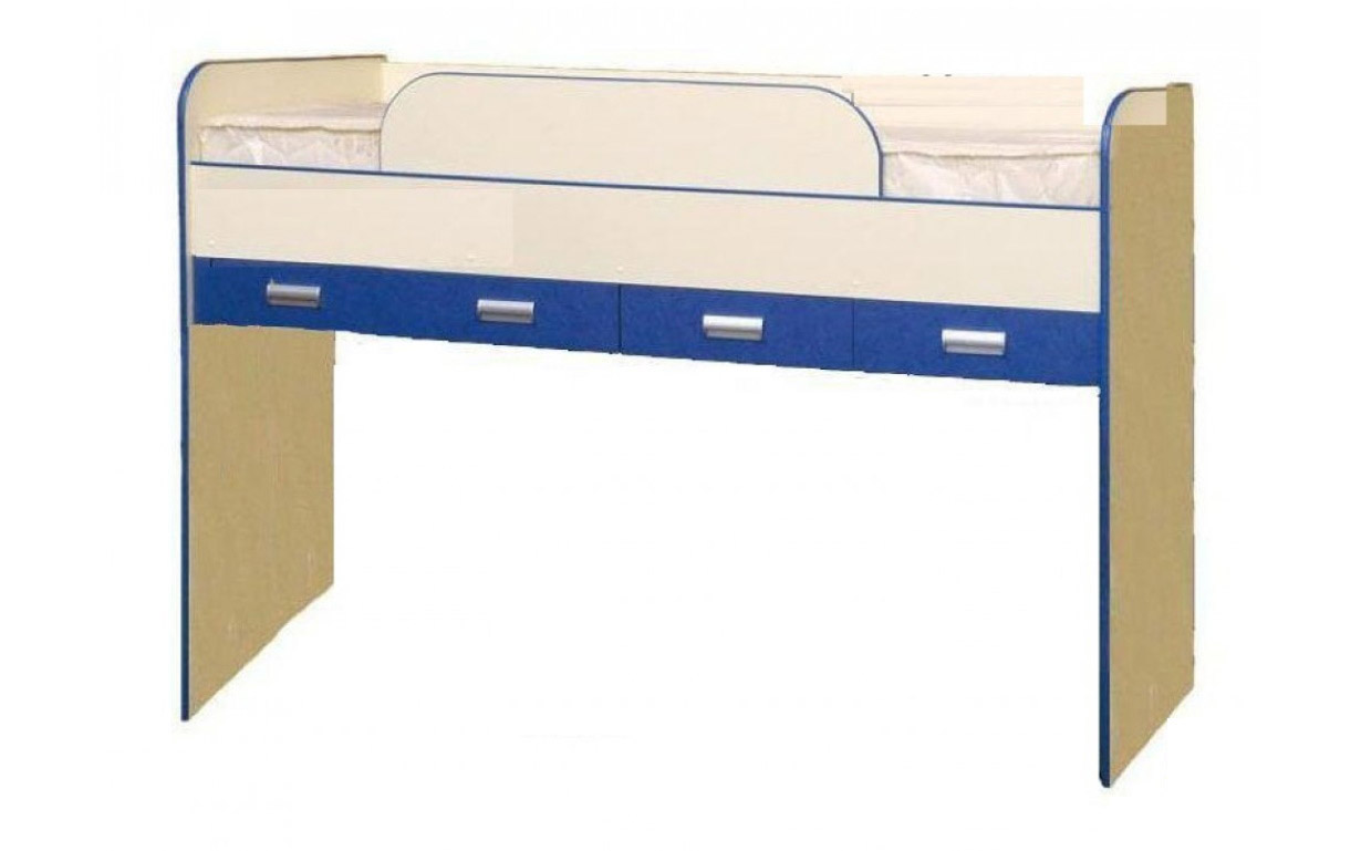 Кровать Тутти Фрутти верх 90х200 см. (Голубой терра) Сокме - Фото