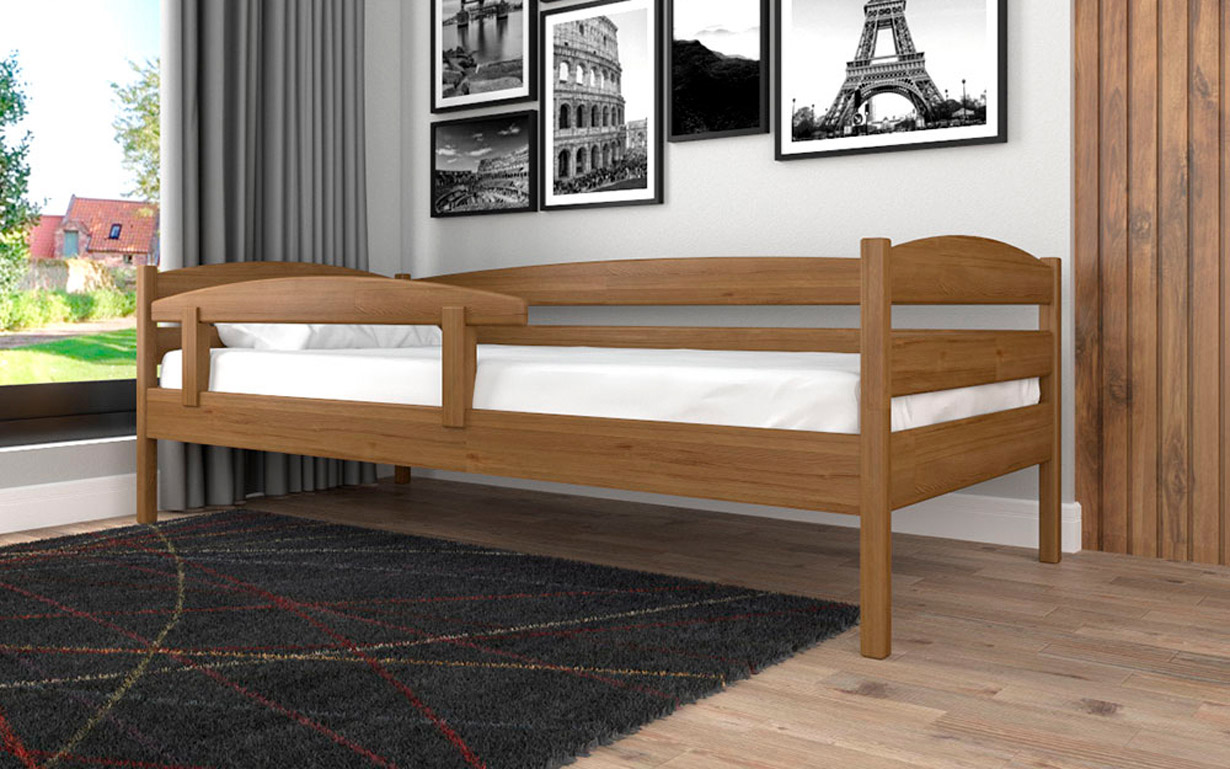 Ліжко ЛК-12 (із захисною планкою) 80х190 см. Тіс - Фото