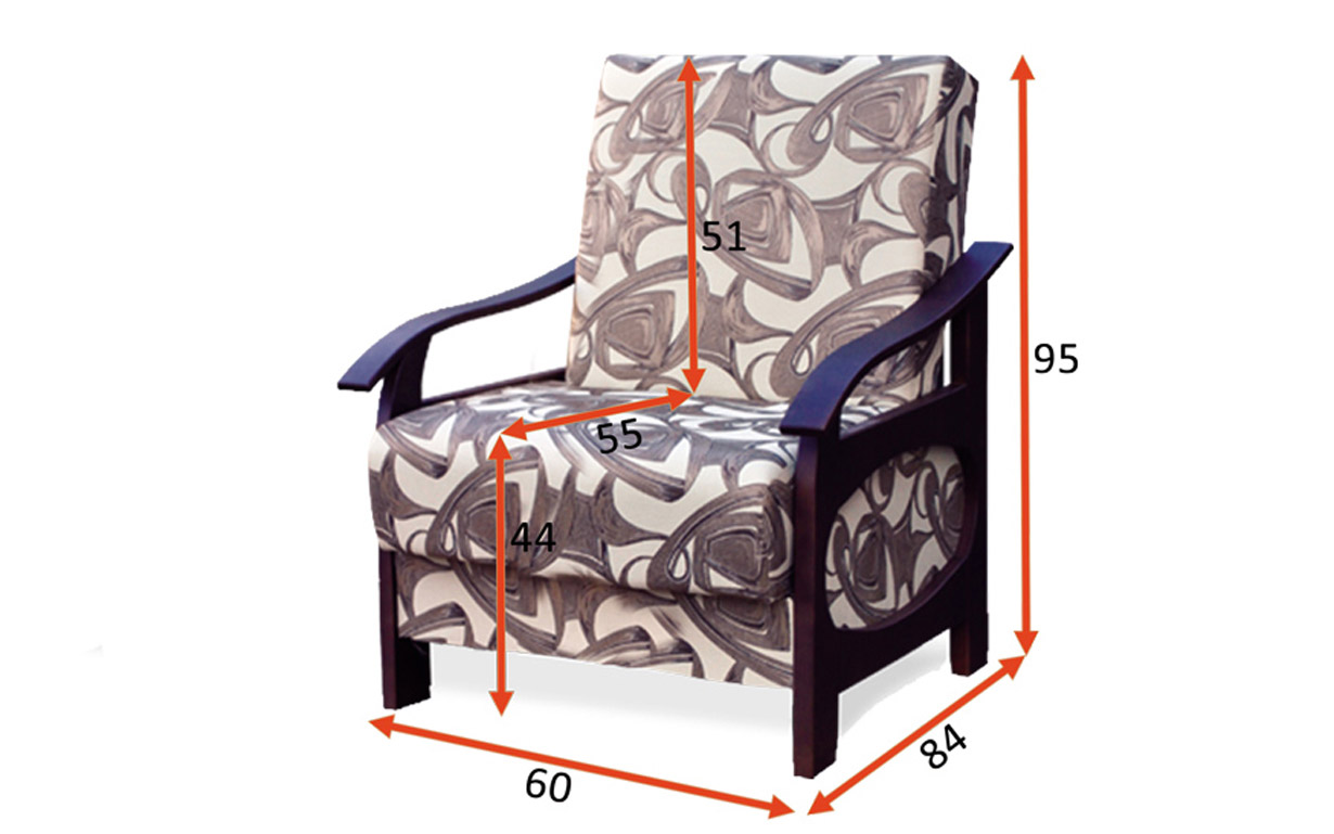 Кресло Доминик В 60 - ширина Вика - Фото